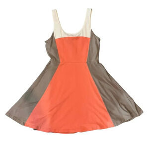 EXPRESS Sleeveless Color-Block Flared Skirt‎ Dress Size Medium